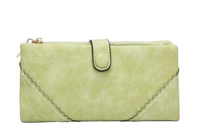 Leather multi-card clutch wallet for women – ARIANA