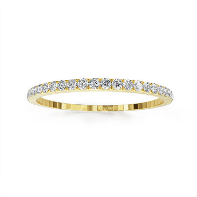 14K gold-filled tennis bracelet with moissanite for women