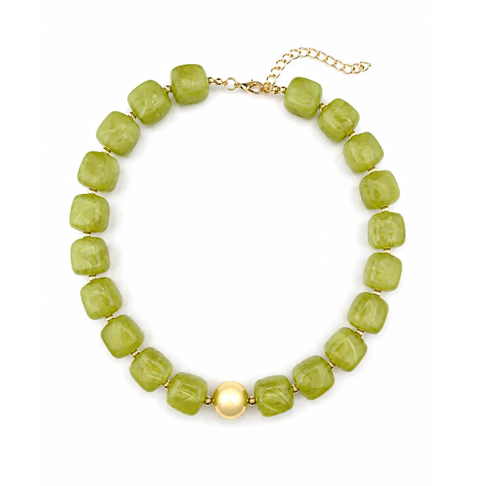 Bohemian resin choker necklace for women – ARIANA