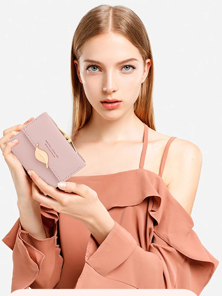 Trifold wallet, compact size, for women