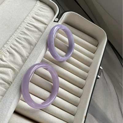 Lavender jade bangle bracelet for women – ARIANA