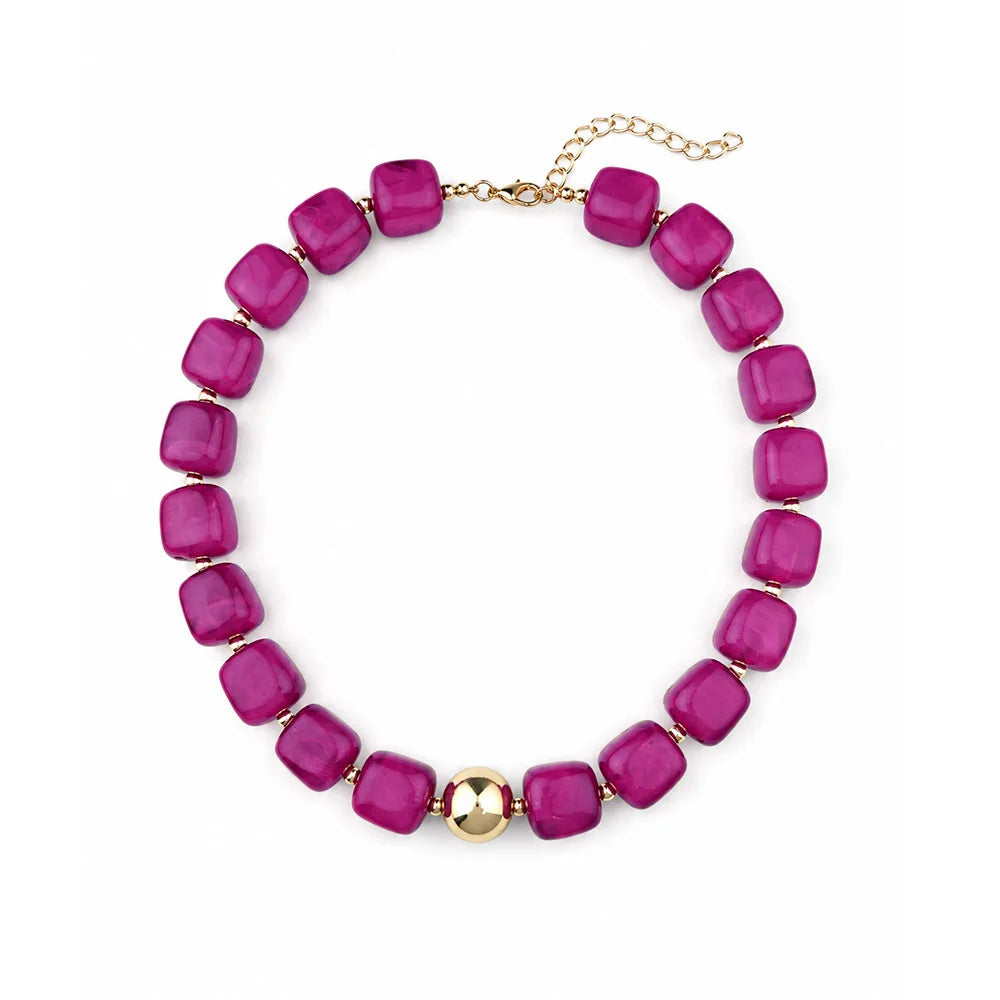 Bohemian resin choker necklace for women – ARIANA