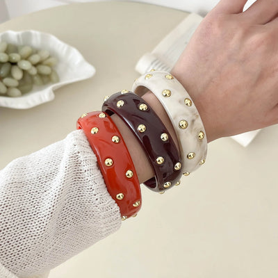 Chunky beaded bangle for women – ARIANA