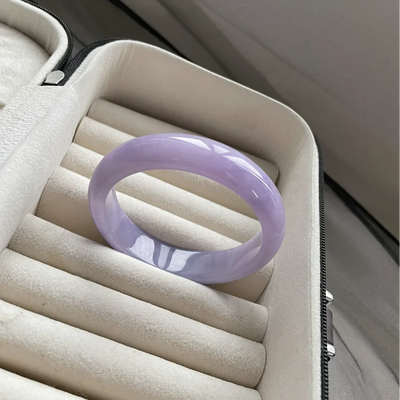 Jade bangle in lavender color for women