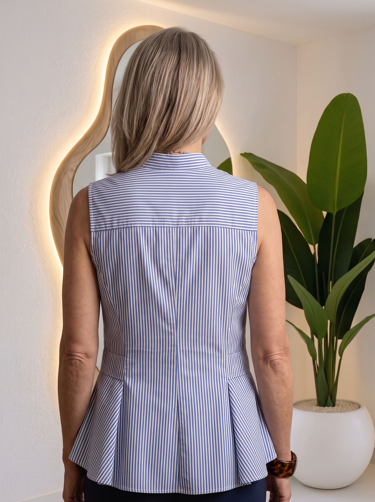 Blouse with rope-knot accent for women – ARIANA