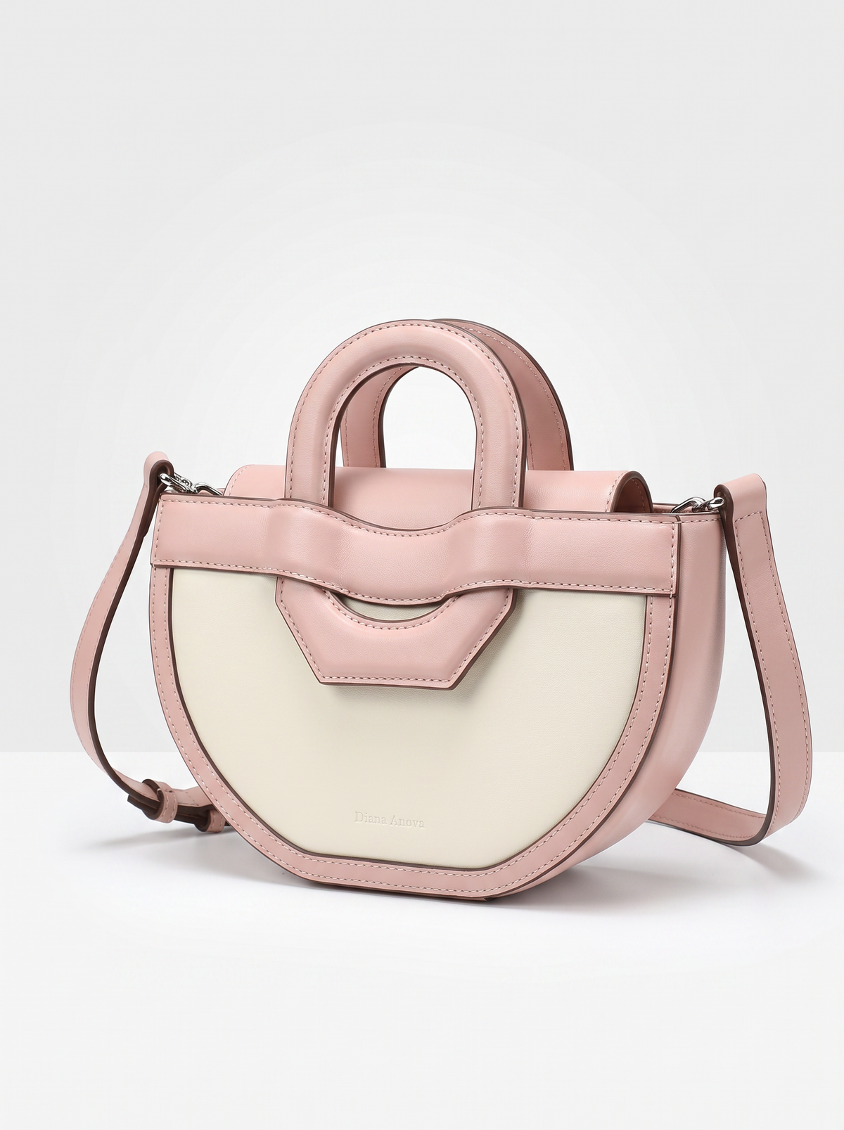 Saddle bag, crossbody, retro style, for women