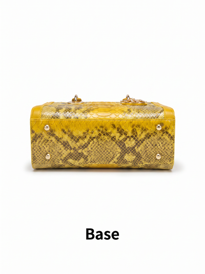 Snake print bamboo-handle tote for women – ARIANA