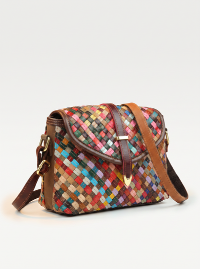 Handwoven bohemian crossbody bag for women – ARIANA