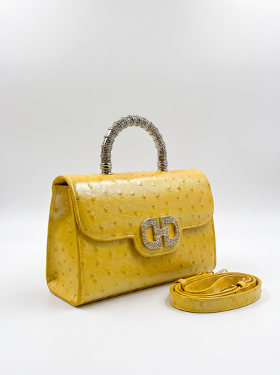 Ostrich print crossbody bag for women – ARIANA