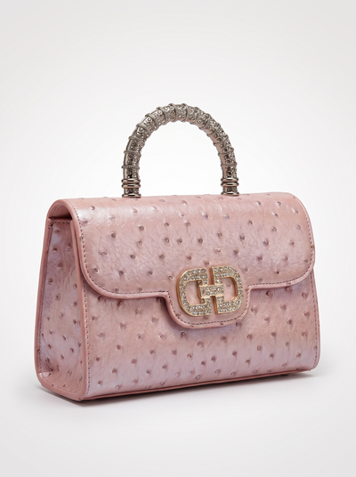 Ostrich print crossbody bag for women – ARIANA