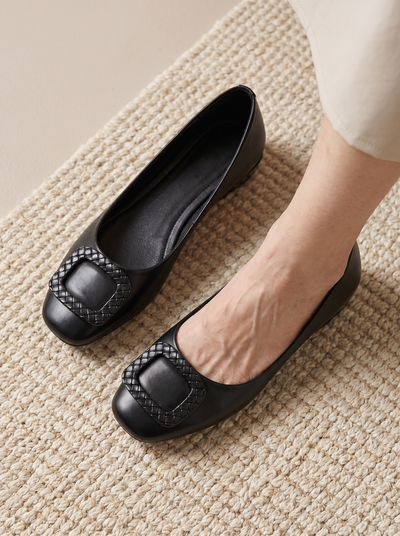 Low heel leather pumps for women – ARIANA