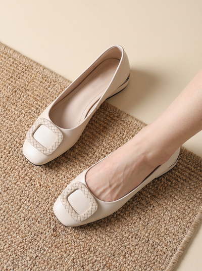 Low heel leather pumps for women – ARIANA