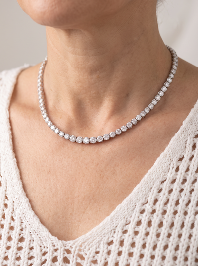 Moissanite tennis choker necklace for women – ARIANA